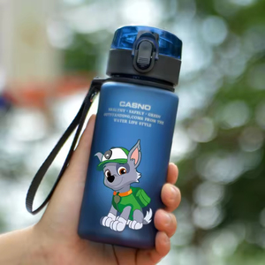 แก้วน้ำพลาสติกขนาด 560 มล. ลายสติทช์ อนิเมะ เกมส์ พิมพ์ลายแบบด้าน แก้วน้ำแบบมีฝาปิด ของขวัญ สีดำ น้ำเงิน เขียว แดง ขวดน้ำความจุขนาดใหญ่ - Product Image 2
