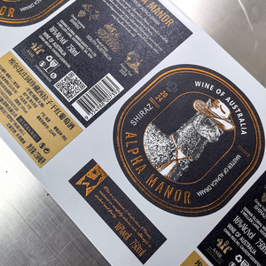 Chất lượng cao tùy chỉnh NFC sticker kết cấu lớn lên UV in ấn lá vàng dập nổi nhãn rượu vang UHF RFID nhãn dán nhãn cho chai rượu vang - Product Image 2