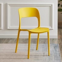 Chaises de restaurant empilables sans accoudoirs en plastique PP, pour extérieur, adultes, en promotion