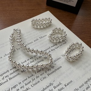 Trendy 925 Sterling <b>Silver</b> Beaded <b>Ring</b> <b>Set</b> Stackable Comfortable Bead Band <b>Ring</b> <b>Set</b> Daily Wear Engagement Anniversary Chic - Product Image 2