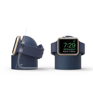 Soporte de carga de silicona para <span class=keywords><strong>Apple</strong></span> <span class=keywords><strong>Watch</strong></span> Series 7, 6, 5, 4, 3, 2, 1 <span class=keywords><strong>SE</strong></span>, soporte de cargador de 45mm, 44mm, 42mm, 41mm, <span class=keywords><strong>40mm</strong></span> y 38mm - Product Image 5