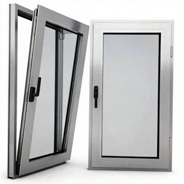 Modern Tilt and Turn Window High End Aluminum Soundproof Energy Efficient Swing Window Factory Price for Villa Project