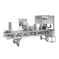 Machine automatique de remplissage et de scellage de gobelets pour beurre de cacahuète, yaourt, eau, jus – Équipement de remplissage et de scellage de gobelets en plastique pour usine alimentaire