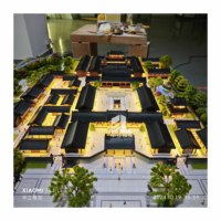 Modèle d'architecture de ville ancienne, modèle de bâtiment traditionnel chinois, diorama immobilier, modèle architectural à l'échelle
