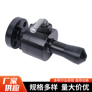 วาล์วบอลแรงดันสูงแบบมีหน้าแปลนยี่ห้อ Yuzhou Machinery ขนาด 1 นิ้ว ผลิตจากเหล็กกล้าคาร์บอน ซีลแบบนิ่ม สำหรับควบคุมการไหลของของเหลวผสม - Product Image 3