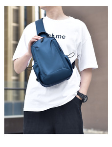 Mochila Impermeable, Bolso Cruzado para Hombre, Bolso de Pecho de Nailon, Bolso Deportivo Frontal, Multifuncional, Resistente al Desgaste - Product Image 6