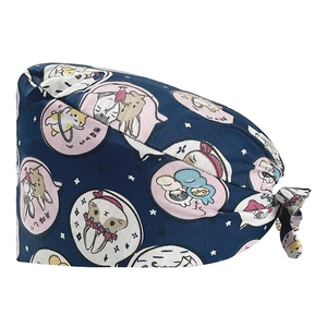 หมวกพยาบาลแบบนุ่ม ปรับได้ ทนทาน ซักได้ น้ำหนักเบา สวมใส่สบาย ผลิตจากผ้าฝ้ายระบายอากาศ - Product Image 2