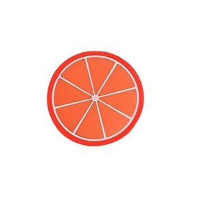 Sous-verre en caoutchouc PVC souple en silicone écologique avec logo personnalisé promotionnel - Product Image 1