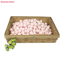 Bain moussant effervescent jetable en gros pour pédicure et manucure, soin biologique, parfum rose/lait et miel, hydratant, nettoyant