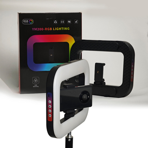 YM-200 potente 20W RGB LED anello di luce Versatile per Vlogging in diretta Streaming illuminazione batteria fotocamera Smartphone - Product Image 4