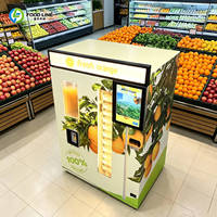 Industriële stevige sapautomaat, sapautomaat voor toeristische locaties, extra grote sapautomaat met fruitbak