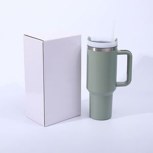 <b>Travel</b> Car H2.0 <b>Handle</b> <b>Mug</b> 30oz Double Wall Vacuum Tumbler Lid Straw Anti-Slip OEM Custom Brand - Product Image 4