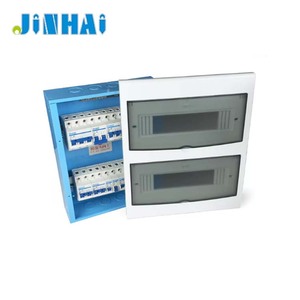Boîte de distribution d'alimentation JINHAI 24 voies en métal et plastique, personnalisable, à deux étages, avec disjoncteurs givrés - Product Image 2
