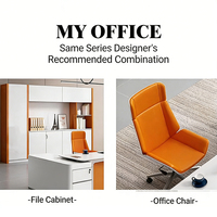 Bureau exécutif moderne assis-debout avec tiroirs, panneau supérieur en MFC, écologique, durable, réglable pour usage domestique et commercial