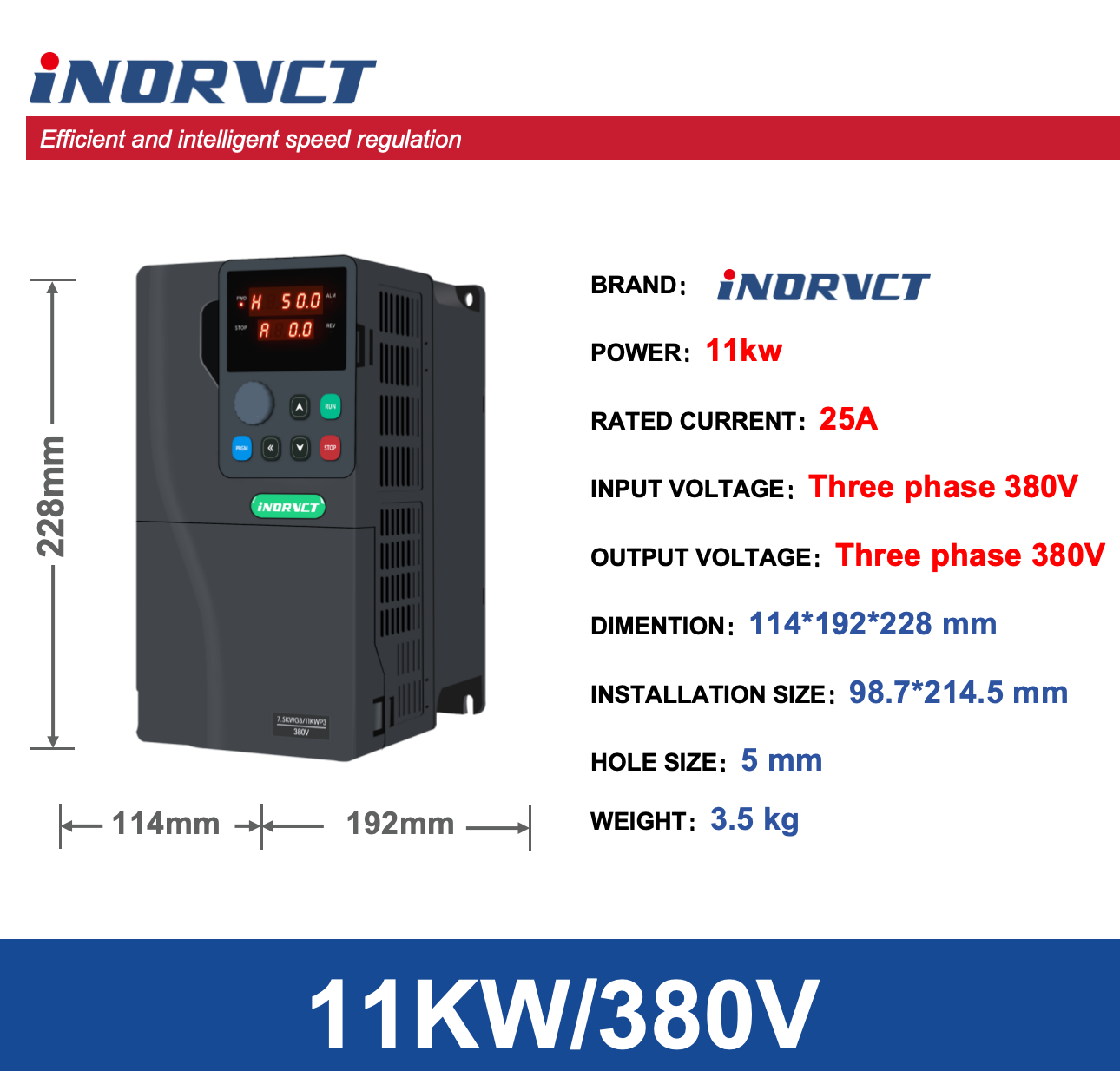 11KW Three Phase 380V