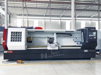 Tour horizontal CNC CK6180 GSK robuste à banc plat, déplacement de l'axe X de 340 mm, déplacement de l'axe Z de 3000 mm, positionnement de 0,001 mm