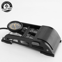 FAST BEE Treadle Type Double Pump Steel Mountain Stand Bicycle Air Pump with Pressure Gauge 120-180PSI