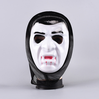 Masque en plastique personnalisé avec logo et capuche noire, masque de cosplay d'horreur pour la Nuit des Sifflements