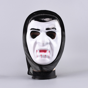 <span class=keywords><strong>Masque</strong></span> <span class=keywords><strong>en</strong></span> plastique personnalisé avec logo et capuche noire, <span class=keywords><strong>masque</strong></span> de cosplay d'horreur pour la Nuit des Sifflements - Product Image 6
