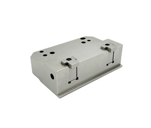 Tornillo <span class=keywords><strong>de</strong></span> banco para palets EROWA WEDM <span class=keywords><strong>de</strong></span> acero inoxidable <span class=keywords><strong>de</strong></span> precisión HPEDM con labio en Z fijo y mandíbulas <span class=keywords><strong>de</strong></span> la HE-V06621 - Product Image 1