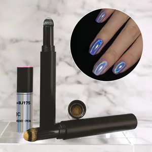 Chinese nail distributor supplies air nail polish holographic magic mirror laser chrome cushion pen