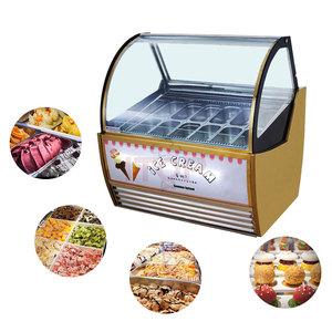 Vitrines réfrigérées pour glaces 450L, congélateur à gelato, présentoir 900W, réfrigérateur pour gâteaux de café, réfrigérateur de présentation pour boulangerie - Product Image 6