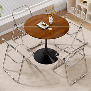Hot Sale Special-Shaped <strong>Tulip</strong> Balcony <strong>Table</strong> for Leisure for Milk Tea &amp; Coffee Convenient Negotiation <strong>Table</strong> Chair Combination - Product Image 2