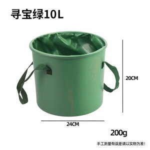 Cubo de Agua Personalizado de 5L, Verde, Plegable, Impermeable, Equipo de Supervivencia para Exteriores - Product Image 2