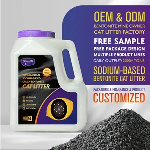 Dust-Free Deodorization Natural Sodium Base Soil Raw Ore Crushed Sand Bentonite Cat Litter