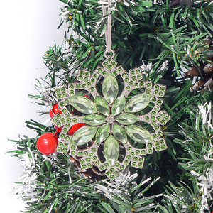 DIY Christmas tree decorations: sparkly, openwork snowflake Christmas baubles and window display ornaments - Product Image 3