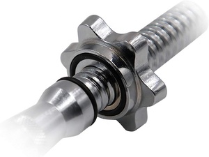 Chrome Threaded Dumbbell <strong>Weight</strong> Lifting <strong>Bar</strong> With <strong>Curl</strong> Grip Dumbbell Handle - Product Image 6