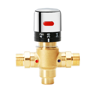 X9024BSGD15 Material de latón abierto y cerrado automático causado por la temperatura del agua de la válvula termostática - Product Image 1