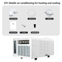 Los Mejores Electrodomésticos, Aire Acondicionado Portátil para Habitaciones Pequeñas, Ahorro de Energía, Aire Acondicionado Móvil