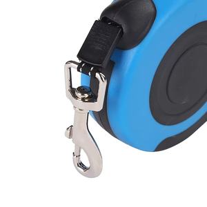 Otomatik geri çekilebilir 5M uzun köpek tasma dayanıklı Polyester hızlı bırakma eller serbest Pet kurşun - Product Image 6