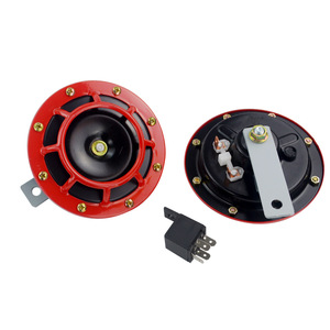 Poyracing 12V Car Horn Dual Red Cone High Low Tone With Relay <b>Bracket</b> For Subaru Impreza WRX STi - Product Image 3