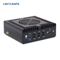 Linkleaps N100 Refrigeración activa Mini PC Industrial Embedded PC con Dual GbE LAN 3 HD Display 8 USB para el hogar o la oficina