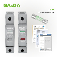 Composants de fusibles solaires haute tension DC 1000V, fusibles photovoltaïques 6A 10A 15A 20A 25A 30A pour la protection des systèmes solaires