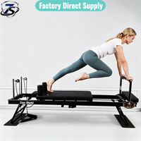 Machine de Pilates Reformer Professionnelle en Acier Allié Durable, Demi-Tourneuse, Qualité Commerciale, Équipement de Pilates Corporel, Réglable, Emballée