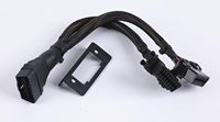 OBDII 1 pria 2 wanita 300mm bawah dasbor Y kabel 20awg tebal aluminium PVC terisolasi jaket tembaga Busway kawat Harness