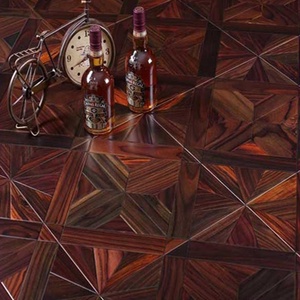 Suelo de Parqué de Madera de Ingeniería de Diseño Europeo Moderno, Color Rojo Vino, Arte de Incrustaciones para Villas - Product Image 2