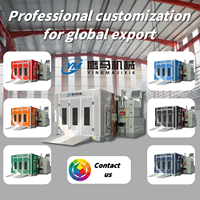 Cabina de Pintura Automotriz de Modelo Global Semi Down Draft con Horno de Secado para Taller de Carrocería, Certificación CE