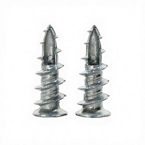 Tornillo de expansión galvanizado de plástico amarillo con anclaje autoperforante para fijación en paredes de hormigón y ladrillo - Product Image 2