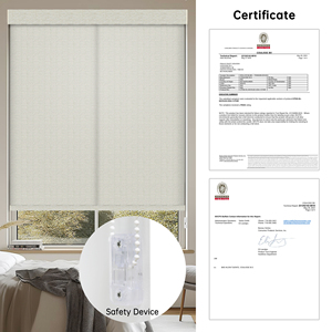 SAMADHI Safety Chain Mechanism Roller <b>Window</b> Blinds Custom Jacquard Fabric Manual Pull Cord Shades For Home - Product Image 4