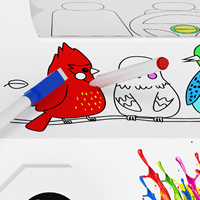 Kit de voiture à colorier en carton DIY pour enfants, maisonnette 3D à peindre avec marqueurs, jouet éducatif interactif d'art et de jeu d'imitation