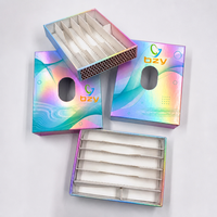 Boîte coulissante rigide avec fermeture à bouton, résistante aux enfants, écologique, avec logo personnalisé, pour emballage, avec plateau en papier