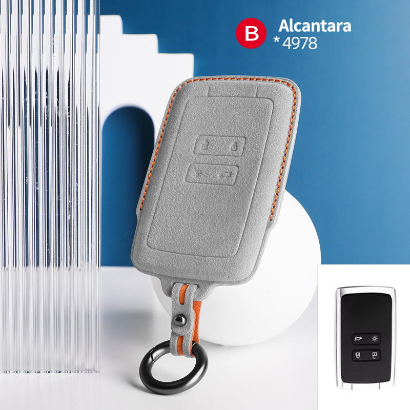 #4978 Grigio chiaro con cuciture arancioni