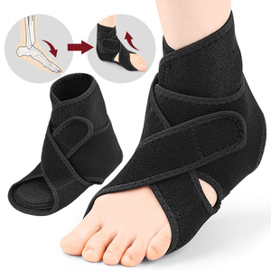 Çift Katmanlı Ayak Bileği Desteği Kemer Desteği Ayak Ateli Ayak Bileği Koruyucu Sarkık Ayak Desteği Ön Ayak Kaldırma Bandı SBR Malzeme Elastik - Product Image 2