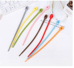 สายรัดซิลิโคนอเนกประสงค์แบบปลดได้ หลากสี สำหรับใช้ในบ้านและสำนักงาน - Product Image 5