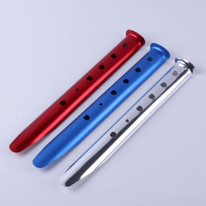 Estacas para tienda de campaña de aleación de aluminio, estacas para el suelo en forma de U de 31cm para acampar, montañismo, escalada en roca, ligeras y resistentes al óxido - Product Image 1