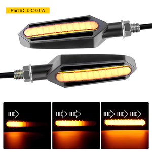 <span class=keywords><strong>Clignotant</strong></span> dynamique de moto 12V 2835 24 LED-Support M10, <span class=keywords><strong>3</strong></span> modes, Plug - and - Play - CE/E24 pour EU/US/ME - Product Image 3